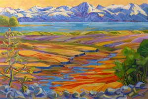 Eagle Beach, Early Spring acrylic 36w 24h 2014 - Copy